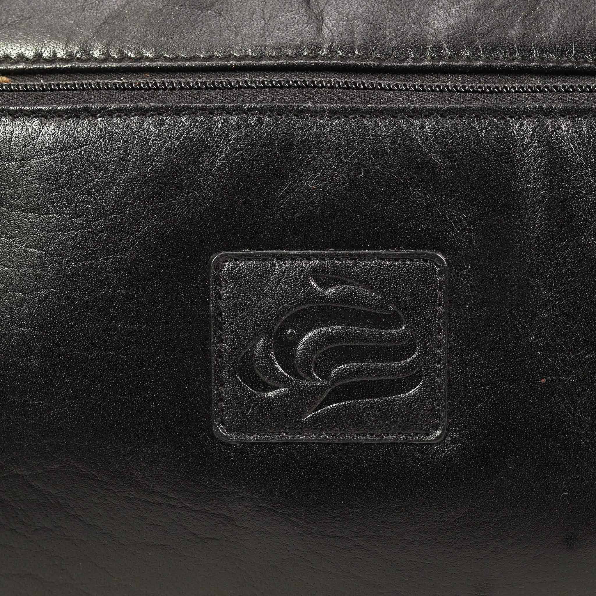 Vintage Leather Gear Bag Black The Premium Classic Duffle