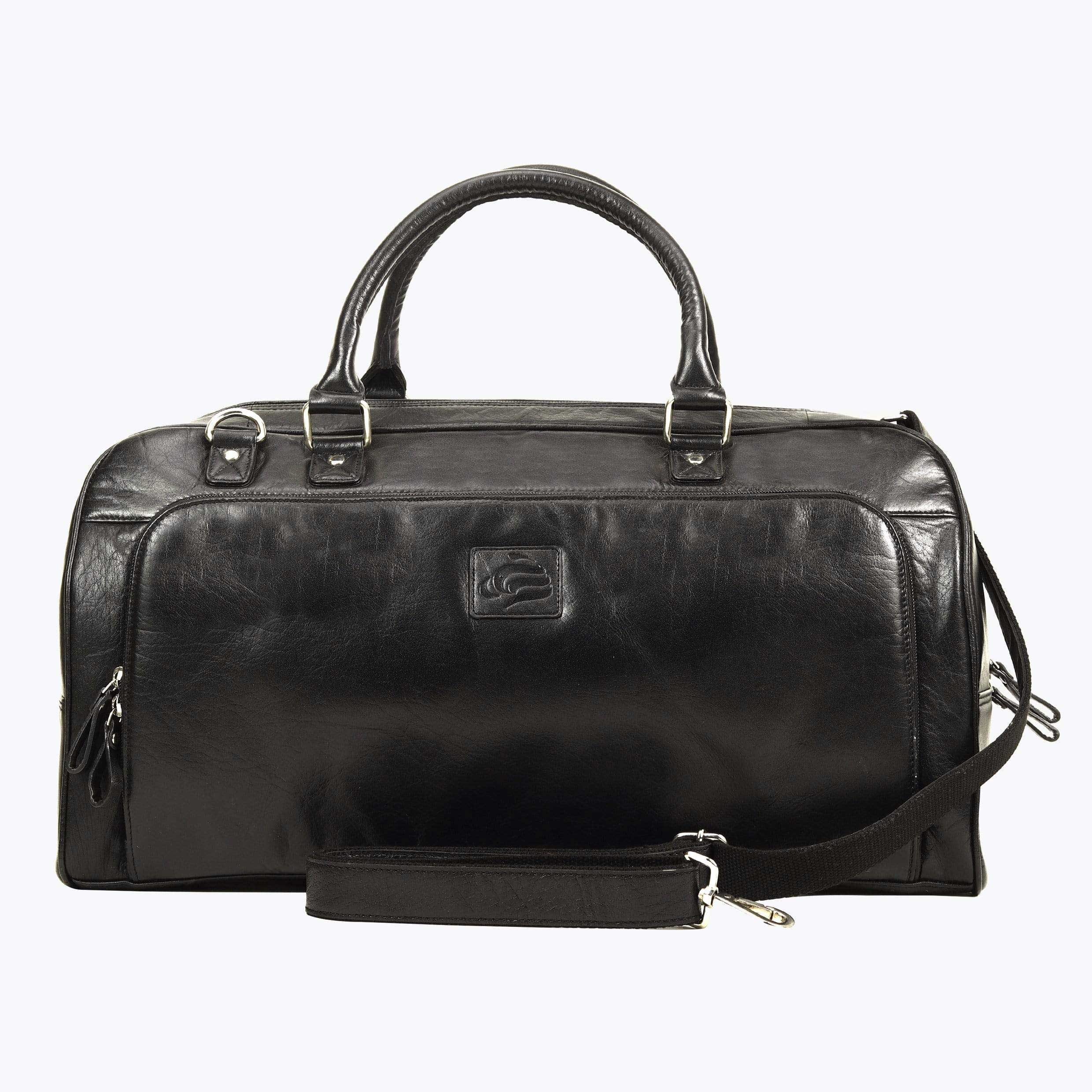 Vintage Leather Gear Bag Black The Premium Classic Duffle